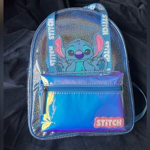 Primark Lilo & Stitch Kids Glitter Backpack with Iridescent Pocket